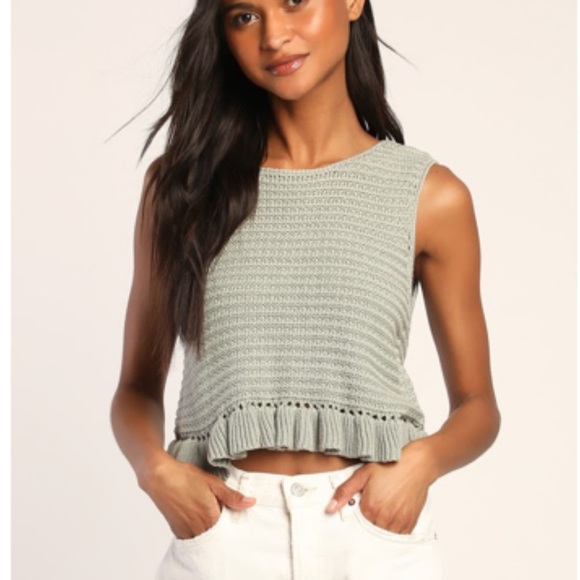 Lulu’s Crochet swing top NWT - Picture 3 of 3